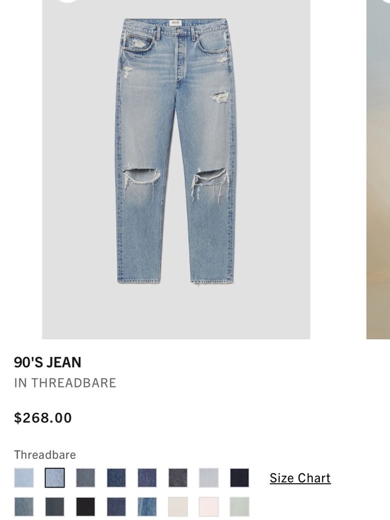 Agolde Denim - Agolde Light Blue Distressed Boyfriend Jeans